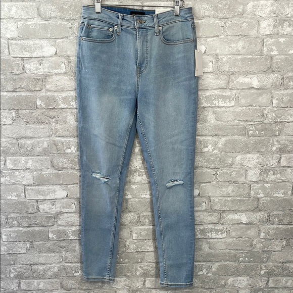 Free Assembly Blue The High Rise Skinny Jeans - Picture 1 of 8